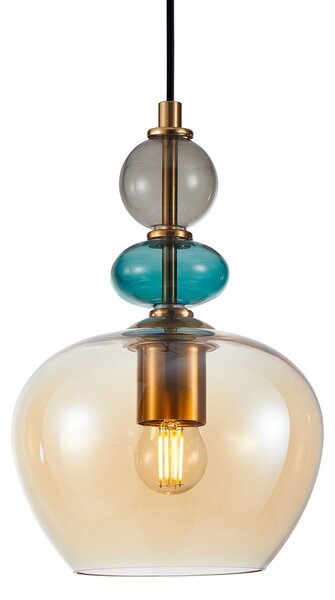 Italux PND-30263-1A-BRO-AMB závesné stropné svietidlo Busco E27