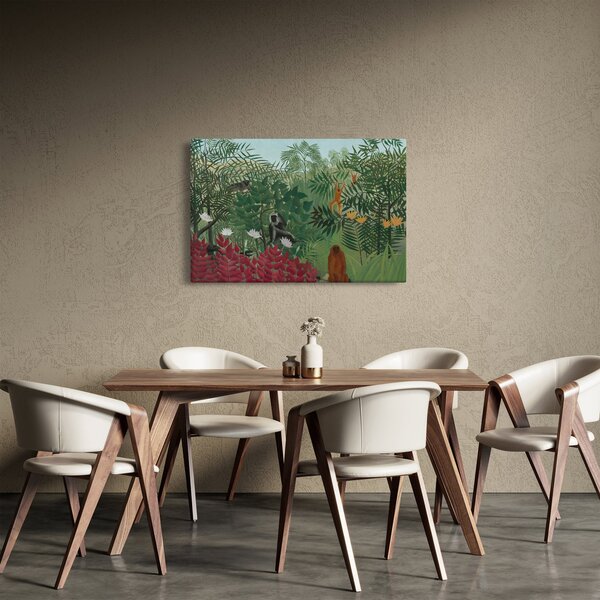 Obraz - Henri Rousseau, Tropical Forest with Monkeys, reprodukcia (90x60 cm)