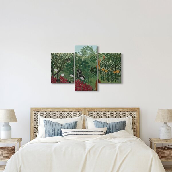 Obraz - Henri Rousseau, Tropical Forest with Monkeys, reprodukcia (90x60 cm)