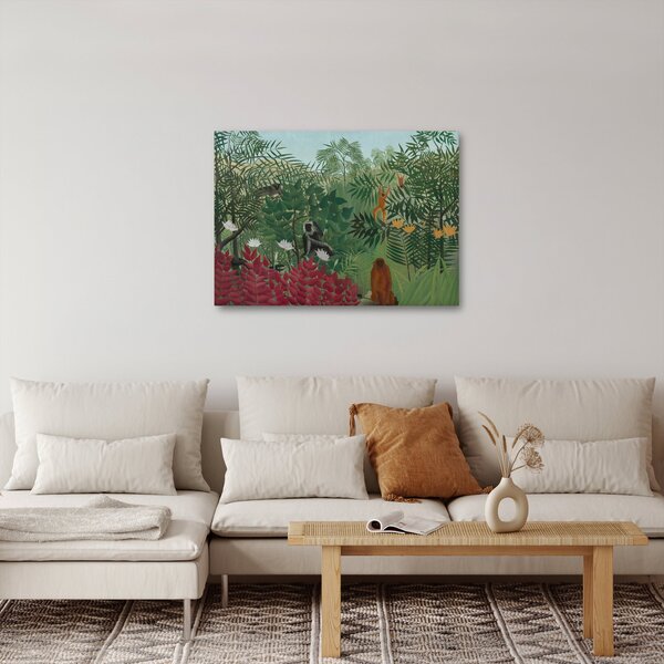 Obraz - Henri Rousseau, Tropical Forest with Monkeys, reprodukcia (70x50 cm)