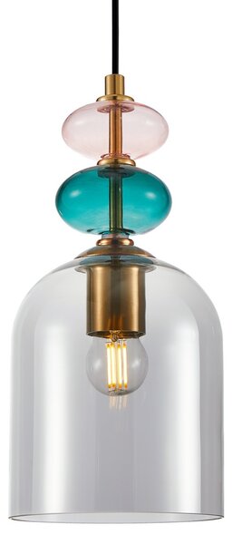 Italux PND-30263-1B-BRO-SG závesné stropné svietidlo Busco E27