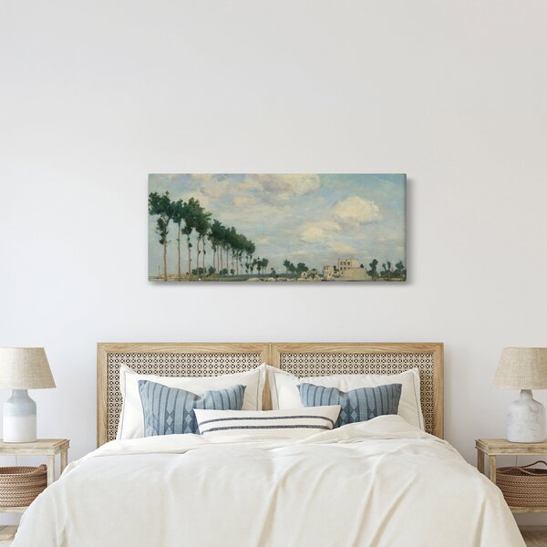 Obraz - Johan Barthold Jongkind, The Towpath, reprodukcia (120x50 cm)