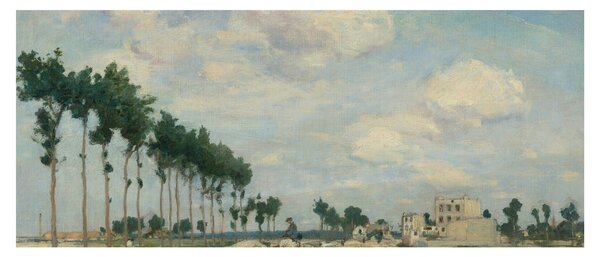 Obraz - Johan Barthold Jongkind, The Towpath, reprodukcia (120x50 cm)