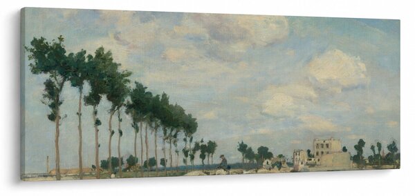 Obraz - Johan Barthold Jongkind, The Towpath, reprodukcia (120x50 cm)