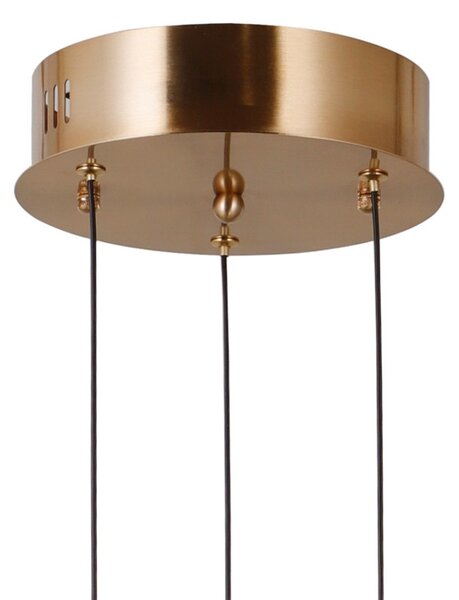 Italux PND-34362-3-HBR-OPAL LED závesné stropné svietidlo Ganti | 8W LED | 865lm | 3000K