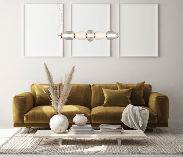Italux PND-74937-5-BK LED závesné stropné svietidlo Gastel | 22W LED | 1500lm | 3000K