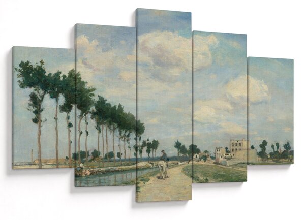 Obraz - Johan Barthold Jongkind, The Towpath, reprodukcia (150x105 cm)