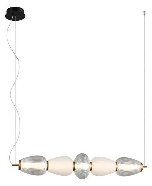 Italux PND-74937-5-BK LED závesné stropné svietidlo Gastel | 22W LED | 1500lm | 3000K