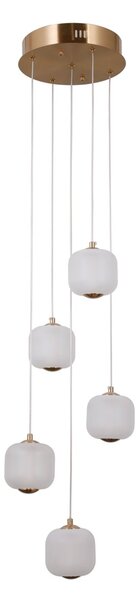 Italux PND-34362-5-HBR-OPAL LED závesné stropné svietidlo Ganti | 12W LED | 1300lm | 3000K