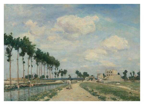 Obraz - Johan Barthold Jongkind, The Towpath, reprodukcia (70x50 cm)