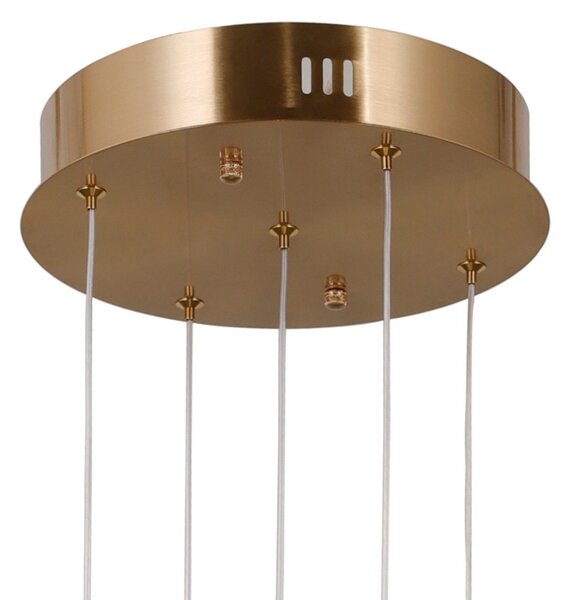 Italux PND-34362-5-HBR-OPAL LED závesné stropné svietidlo Ganti | 12W LED | 1300lm | 3000K