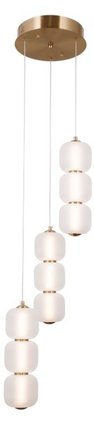 Italux PND-34362-9-HBR-OPAL LED závesné stropné svietidlo Ganti | 20W LED | 2170lm | 3000K