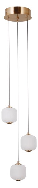 Italux PND-34362-3-HBR-OPAL LED závesné stropné svietidlo Ganti | 8W LED | 865lm | 3000K