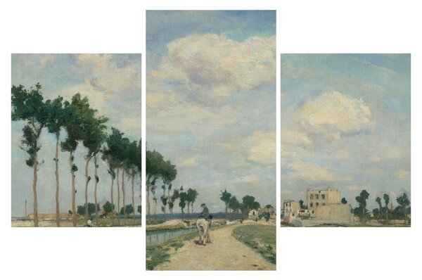 Obraz - Johan Barthold Jongkind, The Towpath, reprodukcia (90x60 cm)