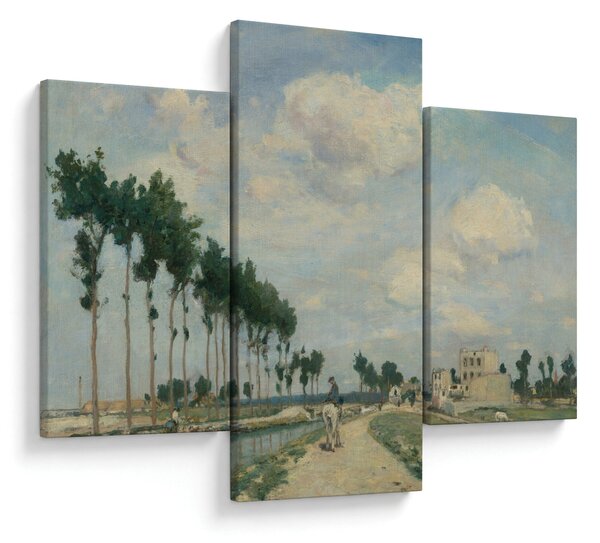 Obraz - Johan Barthold Jongkind, The Towpath, reprodukcia (90x60 cm)