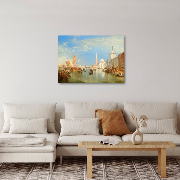 Obraz - Joseph Mallord William Turner, Venice the Dogana and San Giorgio Maggiore, reprodukcia (70x50 cm)