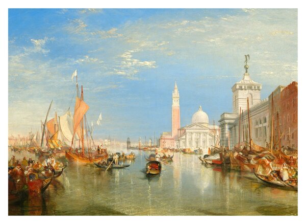 Obraz - Joseph Mallord William Turner, Venice the Dogana and San Giorgio Maggiore, reprodukcia (70x50 cm)