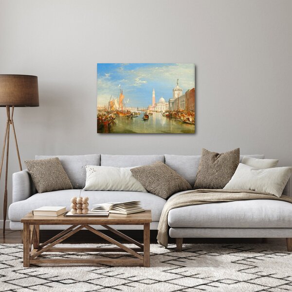 Obraz - Joseph Mallord William Turner, Venice the Dogana and San Giorgio Maggiore, reprodukcia (70x50 cm)