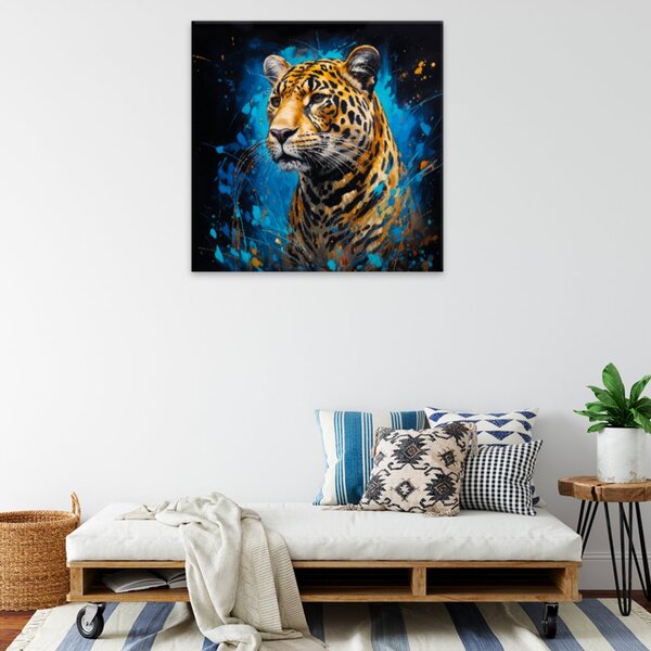 Obraz na plátne - Jaguár v divočine - 40x40 cm