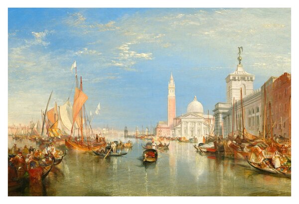 Obraz - Joseph Mallord William Turner, Venice the Dogana and San Giorgio Maggiore, reprodukcia (90x60 cm)