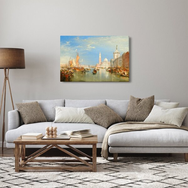 Obraz - Joseph Mallord William Turner, Venice the Dogana and San Giorgio Maggiore, reprodukcia (90x60 cm)