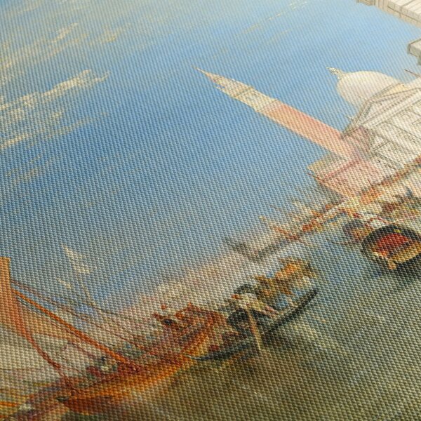 Obraz - Joseph Mallord William Turner, Venice the Dogana and San Giorgio Maggiore, reprodukcia (150x105 cm)