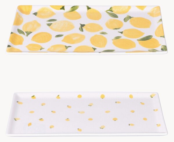 Obdĺžnikové taniere Fruit Life, 4 ks