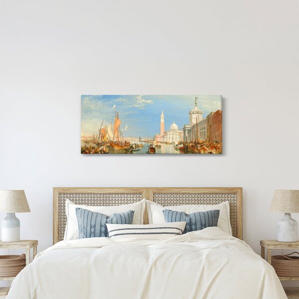 Obraz - Joseph Mallord William Turner, Venice the Dogana and San Giorgio Maggiore, reprodukcia (120x50 cm)