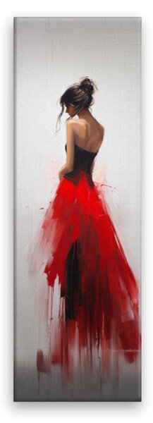 Obraz na plátne - Žena v tutu sukni - 30x90 cm