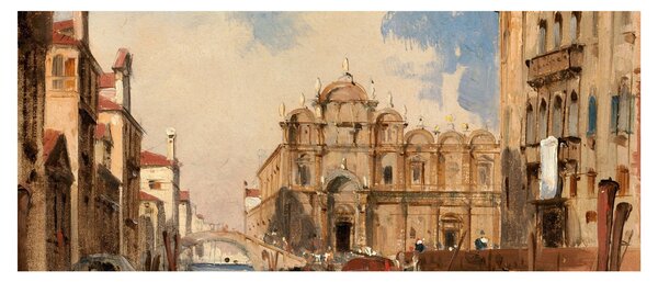 Obraz - Jules-Romain Joyant, The Scuola di San Marco, Venice, reprodukcia (120x50 cm)