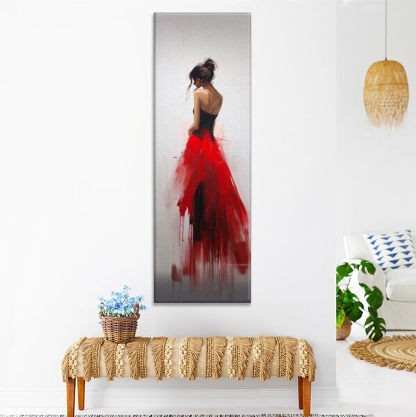 Obraz na plátne - Žena v tutu sukni - 30x90 cm
