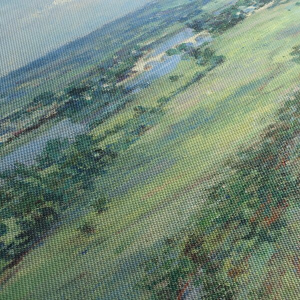 Obraz - Theodore Robinson, The Valley of the Seine, From the Hills of Giverny, reprodukcia (120x50 cm)