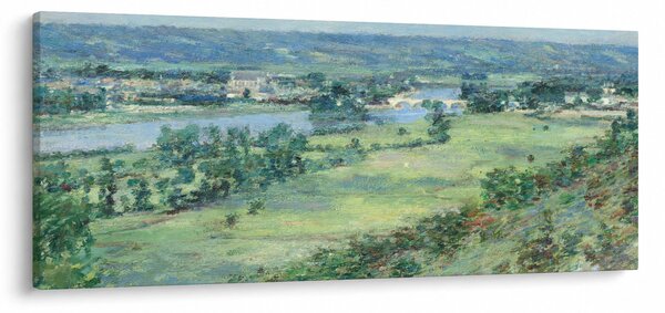 Obraz - Theodore Robinson, The Valley of the Seine, From the Hills of Giverny, reprodukcia (120x50 cm)
