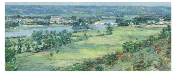 Obraz - Theodore Robinson, The Valley of the Seine, From the Hills of Giverny, reprodukcia (120x50 cm)