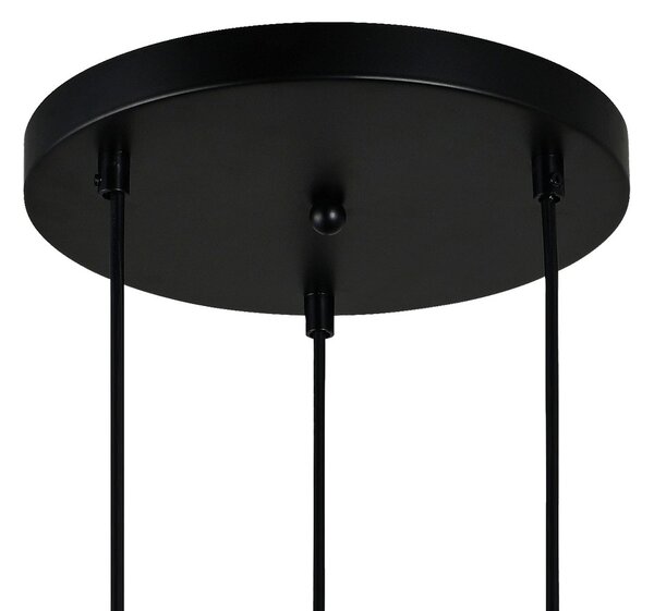 Italux PND-27812-3A-BK-SG závesné stropné svietidlo Zulo E27