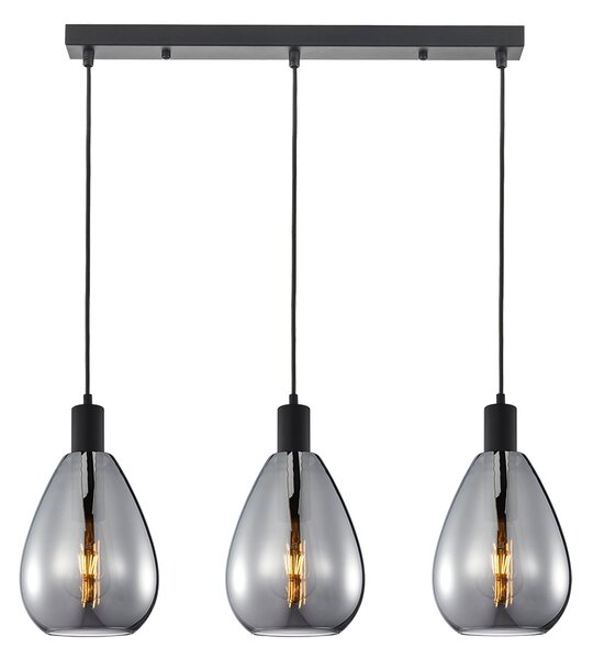 Italux PND-27812-3-BK-SG závesné stropné svietidlo Zulo E27