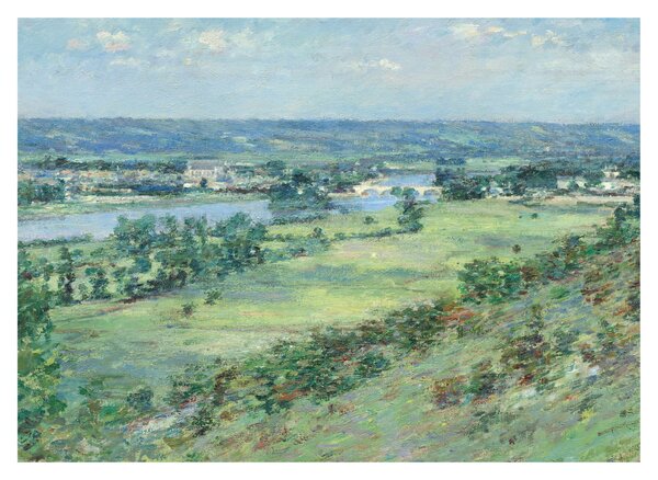 Obraz - Theodore Robinson, The Valley of the Seine, From the Hills of Giverny, reprodukcia (70x50 cm)