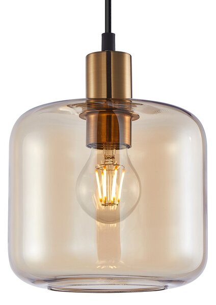 Italux PND-29257A-1-BRO-AMB závesné stropné svietidlo Zona E27
