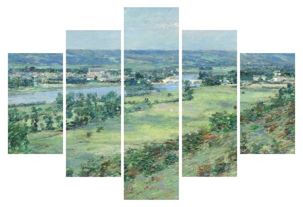 Obraz - Theodore Robinson, The Valley of the Seine, From the Hills of Giverny, reprodukcia (150x105 cm)