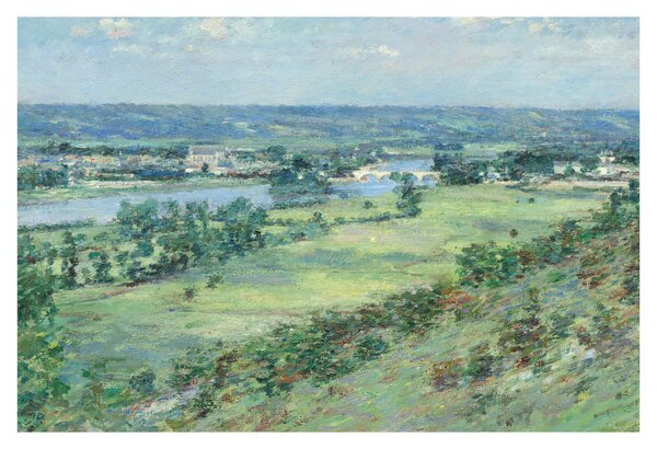 Obraz - Theodore Robinson, The Valley of the Seine, From the Hills of Giverny, reprodukcia (90x60 cm)