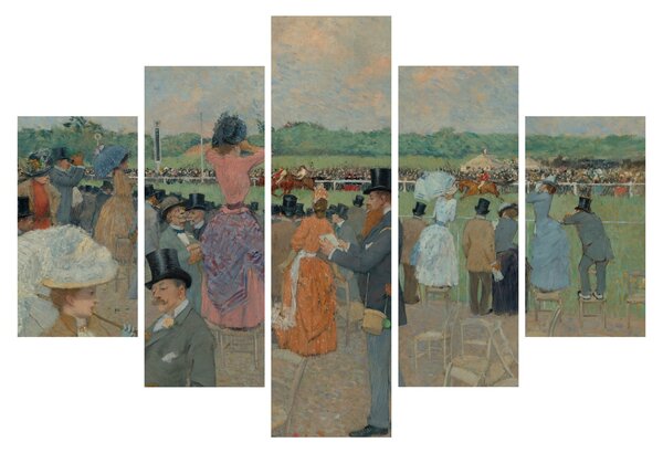 Obraz - Jean-Louis Forain, The Races at Longchamp, reprodukcia (150x105 cm)