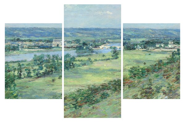 Obraz - Theodore Robinson, The Valley of the Seine, From the Hills of Giverny, reprodukcia (90x60 cm)