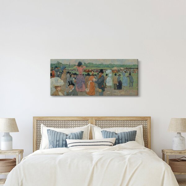 Obraz - Jean-Louis Forain, The Races at Longchamp, reprodukcia (120x50 cm)