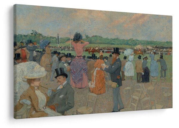 Obraz - Jean-Louis Forain, The Races at Longchamp, reprodukcia (90x60 cm)