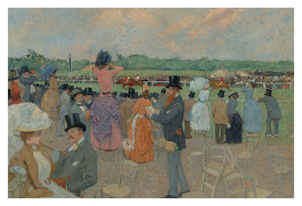 Obraz - Jean-Louis Forain, The Races at Longchamp, reprodukcia (90x60 cm)