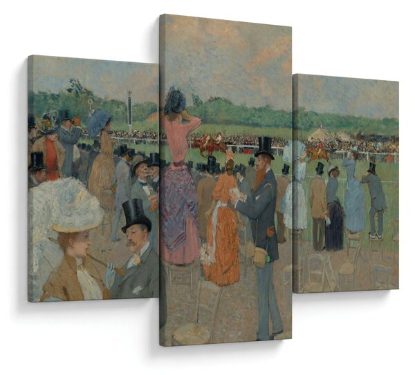 Obraz - Jean-Louis Forain, The Races at Longchamp, reprodukcia (90x60 cm)