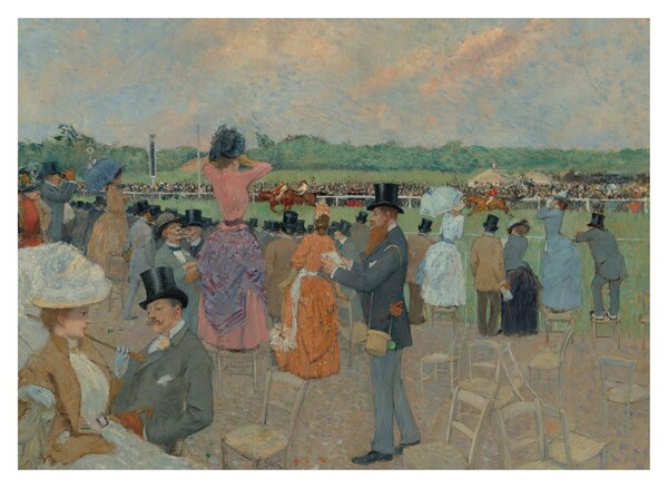 Obraz - Jean-Louis Forain, The Races at Longchamp, reprodukcia (70x50 cm)