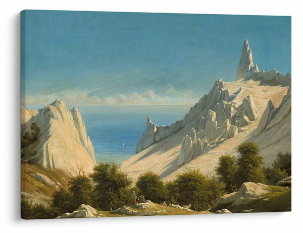 Obraz - Georg Emil Libert, View of Sommerspiret, the Cliffs of Møn, reprodukcia (70x50 cm)