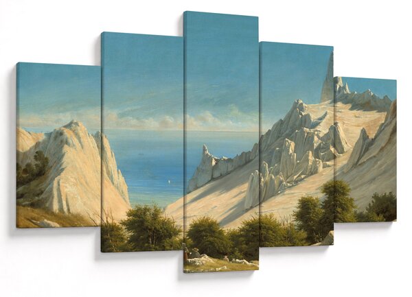 Obraz - Georg Emil Libert, View of Sommerspiret, the Cliffs of Møn, reprodukcia (150x105 cm)