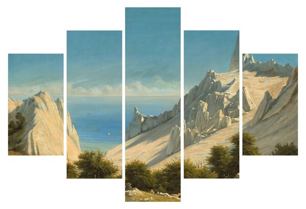 Obraz - Georg Emil Libert, View of Sommerspiret, the Cliffs of Møn, reprodukcia (150x105 cm)